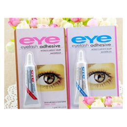 Eyelash Adhesives Eye The Mascara Glue False Eyelashes Clear White And Black Makeup Waterproof 9G Tools Drop Delivery Health Beauty Dhque