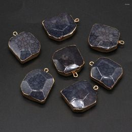 Charms Dragon Pattern Agate Natural Stone Irregular Pendant Crafts For Jewellery Making DIY Necklace Accessories Charm Gift Party 23x30mm