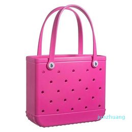 luxury designer Eva Bogg women Tote Large Shopping Basket Bags Lady H195I Storage Washable Beach Silicone Eco Jelly Candy wallet 971