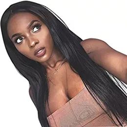 Perruque Straight 360 Lace Frontal Wig Pre Plucked Brazilian Remy Full hd lace Human Hair Wigs for Black Women 150 Density 24inch