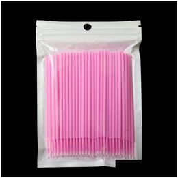 Other Makeup Wholesale Bags Of 100 Cotton Swabs Grafting Eyelashes Removing Mtifunctional Cleaning Soft Hair Drop Delivery Health Bea Dhyc3