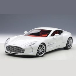 Diecast Model 1 32 Aston Martin One-77 Alloy Sports Car Model Diecast Metal Toy Vehicles Car Model Simulation Sound Light Collection Kids Gift 230308