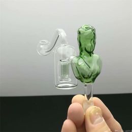 Smoking Pipes Beauty double Philtre glass burner glass bong water pipe Titanium nail grinder,