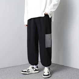 Men's Pants Harajuku Retro Harem Pants Allmatch Joggers 2022 Summer Japanese Streetwear Cargo Pants Drawstring Men Casual Pants for Teens Z0306