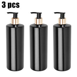 Liquid Soap Dispenser 3 Pack 500ml Empty Pump Bottles PET Plastic Bottle DIY Refillable For Bathroom Hand Lotion Shampoo 230308