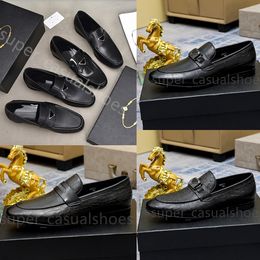 Men Loafers Designers Dress Shoes Genuine Leather Brown black Mens Casual Designer Shoes Slip On Wedding Shoes with box 38-44