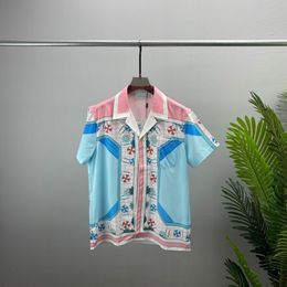 Men's Plus Tees & Polos 2023 Summer New Fashion Crew Neck T shirt Cotton Short Sleeve Shirt Hawaiian Beach Print Shirt M-3XL y5f33x3