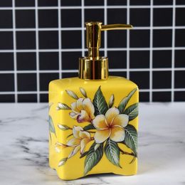 Liquid Soap Dispenser European ceramics soap bottle Bathroom Accessories foam Kitchen Lotion hand sanitizer Storage shampoo 230308