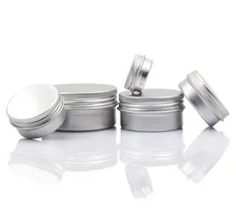 5 10 15 30 50 100g Empty Aluminum Lip Balm Containers Cosmetic Cream Jars Tin Crafts Pot Bottle Wholeale