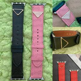 Designer Watchbands Strap for Apple Watch Band 42mm 38mm 40mm 41mm 44mm 49mm iwatch 6 5 4 3 2 Bands Luxury PU Leather Straps Bracelet Fashion Letter Printed Smart Straps