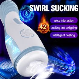 Masturbators For Men Automatic Sucking Real Vagina Vibrator Male Masturbation Cup Pussy Pocket Sex Machine Toys Adults 18 230307