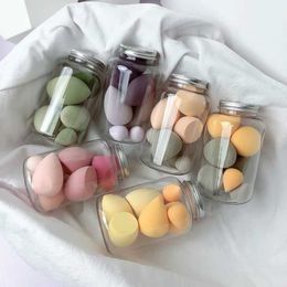 Storage Bottles Jars 7pcs Makeup Sponge Waterdrop Super Soft Cosmetics Puff For Powder Liquid Cream Foundation Tool Wholesale J230301