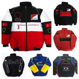 F1 Magliette da uomo Formula 1 Giacca da corsa inverno Auto Spot di abbigliamento in cotone completo