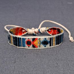 Charm Bracelets Embroidered Bohemian Ethnic Retro Simple Casual Bracelet Ribbon Braided Manual For Women Jewellery Chains