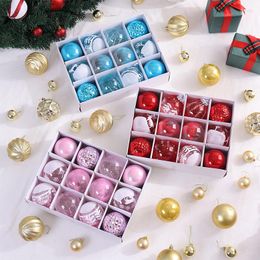 Party Decoration Electroplating Christmas Balls Room Decor Gift Box Tree Pendant Home Bedroom Layout Holiday Ornaments