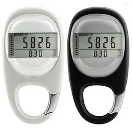 Keychains Pedometer Carabiner Portable Sports Calorie Counting Digital Display For Camping Hiking Fitness Equipment Men Women