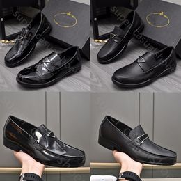 Men Fashion Loafers Designers Shoes Genuine Leather Men Business Office Work Formal Dress Shoes Brand Designer Party Wedding Flat Shoes Size 38-44