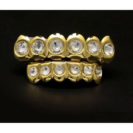 Grillz Dental Grills Hiphop Gems Grillz Gold For Men Cool Tooth Jewellery Sile Model Vampire Hip Hop Jewelries New Arrival Dro Dhgarden Dhodg