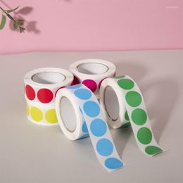 Gift Wrap 1000 Pcs/Roll Coloured Circle Labels Stickers Self Adhesive Small Round Dot Sticker For Embossing Box Cards Envelope Sealing