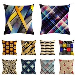 Pillow Geometric Cove Textile Hill Gold Dero Throw Pillows Covers 45Cmx45Cm Square Sofa Bed 3D Cover ZY931