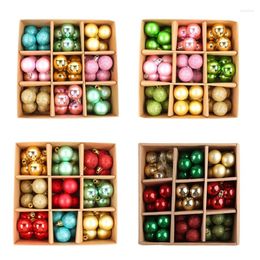 Party Decoration Christmas Ball Ornaments 54 Pcs Shatterproof Small Plastic Balls For Holiday