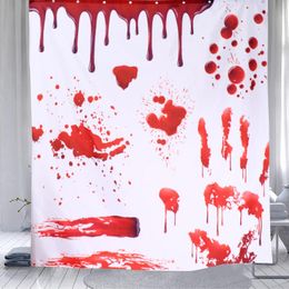 Shower Curtains 1 Pc Creative Bloody Handprint Bathroom