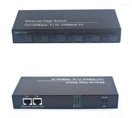 Fiber Optic Equipment Wanglink 6 155M SC Port 2 10/100M RJ45 Fast Ethernet Switch 10/100Base-Fx To 100Base-TX