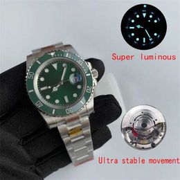 Designer Watches mens watch imported automatic Sports 3135 watch ceramic bezel super bright diving sports waterproof 904L sliding buckle steel men