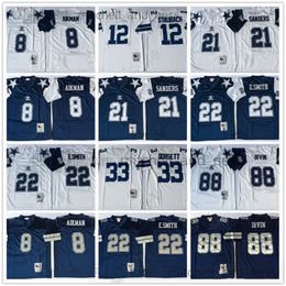 Classic Vintage 1990 College Football 8 Troy Aikman Jersey Vintage 21 Deion Sanders 22 Emmitt Smith 33 Tony Dorsett 88 Michael Irvin 12 Roger Staubach 54 Randy White