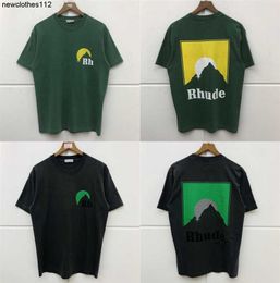 designer Men RHUDE T shirts Men Women Japan Rh Print Top Tees Summer Style Rhude RHUDE T Shirt
