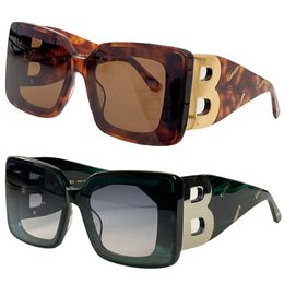 B brand designer sunglasses B6935 Ladies Gentlemen oversize square frame sunglasses big leg design with original box