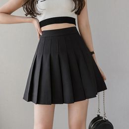 Skirts Summer Girls Kawaii Mini Pleated Skirts Women High Waist Above Knee Sexy Skirt Student School Uniform Short Skirt DS297 230308