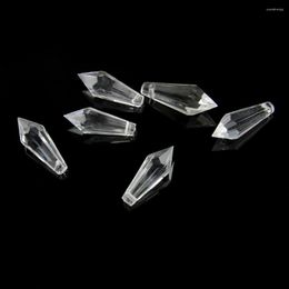 Chandelier Crystal 38mm Acrylic Icicle Prism Pendant Transparent Colour Parts For Wedding Home Decorations