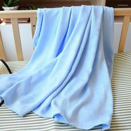 Blankets Bamboo Fibre Summer Jacquard Cover Ice Blanket For Adult Children Air Condition Nap Solid Colours Cosy Bed Sheet