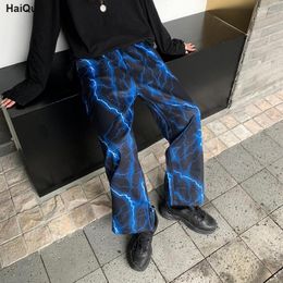 Women's Pants Women Summer Lightening Wide Leg Oversize Harajuku Hippie Streetwear Korean Fashion Casual Trouser For Female Aesthetic