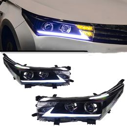 Daylight Light Bulbs For Toyota Corolla 20 14-20 16 Head Lights ES Style Replacement DRL Daytime lights retrofit Projector Facelift