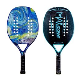 Tennis Rackets Plate tennis racket carbon EVA foam core lightweight simple multiple Colours Fibre beach 230307