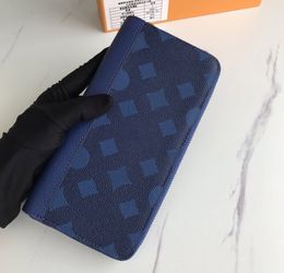 Fashion designer wallets luxury Damier Graphite purse mens womens slim clutch Highs quality flower letter coin purses long card holder with original box dust bag