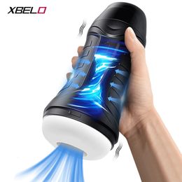 Masturbators Automatic Male Sucking Mastubator Vibration Blowjob Machine Masturbation Cup Sex Toys Adult Goods for Men Masturbate Supplies 230307