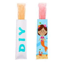 Sublimation Neoprene Popsicle Holder Home Ice Pop Sleeves Freezer Popsicle Covers Bags