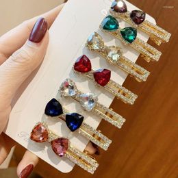 Hair Clips & Barrettes Vintage Crystal Hairpin Sweet Rhinestone Duckbill Clip Korean Female Fashion JewelryHair Tris22