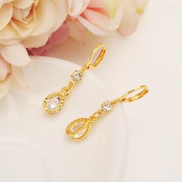 Stud Earrings Bangrui Luxury Fashion Big White Zircon Women Drop Water Gold Colour Jewellery G