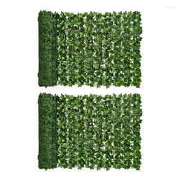 Decorative Flowers 2X Artificial Sweet Potato Leaf Privacy Fence Hedge Decoration Suitable For Outdoor Garde