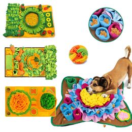 Dog Toys Chews Snuffle Mat Nose Smell Training Sniffing Pad Cat Puzzle Natural Foraging Skill Pet Slowing Feeding Intelligence 230307