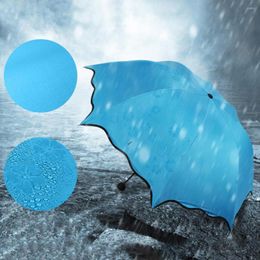 Umbrellas Anti-UV Umbrella Portable Waterproof Parasol Folding Reverse Rain Sunlight Travel Summer