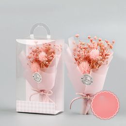 Decorative Flowers & Wreaths Valentine's Day Gift Mini Artificial Gypsophila Flower Bouquet Home Rustic Wedding Decoration Dried With PVC Bo