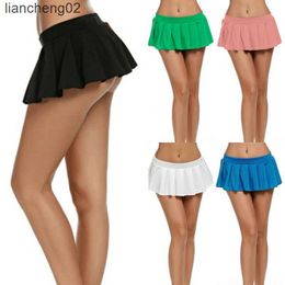 Skirts Free Shipping Women Summer Sexy Skirt Solid Color Mini Skirt Jk Girl Pleated Miniskirt W0308