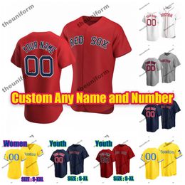 Custom boston 2024 Men red sox Baseball Jerseys 11 Rafael Devers 99 Alex Verdugo 10 Trevor Story 8 Carl Yastrzemski 26 Wade Boggs Baseball Jersey