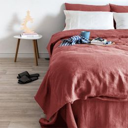 Bedding Sets Nordic Set Pure Linen Duvet Cover Natural Flax Bed Sheet Linens Luxury Fitted Bedspreads