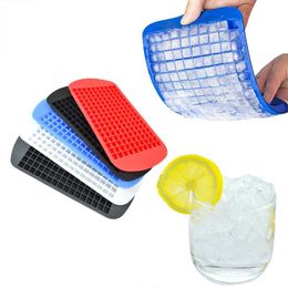 Ice Cream Tools 1pc Food Grade 160 Grids Cavity Silicone Bar Ice Cube Tray Mini Ice Cubes Small Square Mould Ice Maker Silicone Mould Dropshipping Z0308